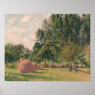 Camille Pissarro - Hystacks, Morning, Eragny Poster