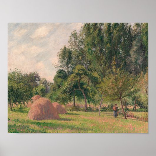 Camille Pissarro - Hystacks, Morning, Eragny Poster (Vorne)