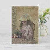 Camille Pissarro - Jeanne Pissarro, genannt Minett Einladung (Stehend Vorderseite)