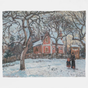 Camille Pissarro - Kastanien in Louvecienne Fleecedecke