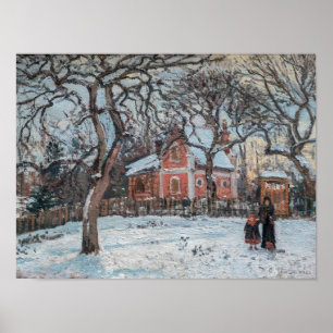 Camille Pissarro - Kastanien in Louvecienne Poster