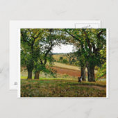 Camille Pissarro - Kastanienbäume bei Osny 1873 Öl Postkarte (Vorne/Hinten)