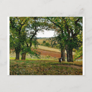 Camille Pissarro - Kastanienbäume bei Osny 1873 Öl Postkarte
