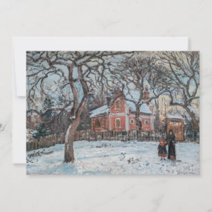 Camille Pissarro - Kastanienbäume in Louveciennes Einladung