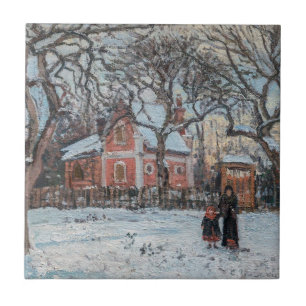 Camille Pissarro - Kastanienbäume in Louveciennes Fliese