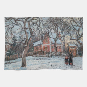 Camille Pissarro - Kastanienbäume in Louveciennes Geschirrtuch