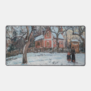 Camille Pissarro - Kastanienbäume in Louveciennes Schreibtischunterlage