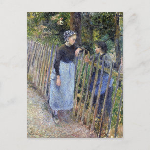 Camille Pissarro Konversation Postkarte