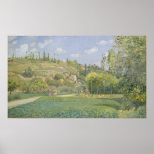 Camille Pissarro  Kühe Valhermeil, Auvers Poster