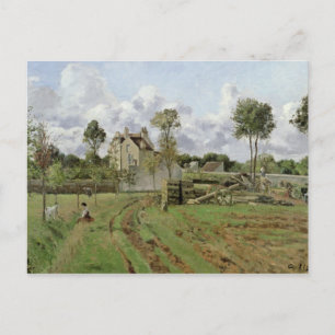 Camille Pissarro   Landschaft, Louveciennes, c.187 Postkarte