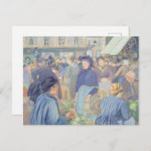 Camille Pissarro | Le Marche de Gisors Postkarte (Vorne/Hinten)