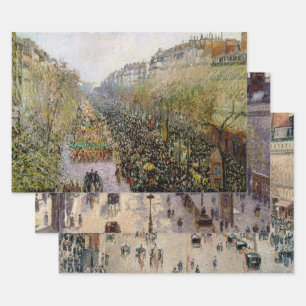 Camille Pissarro - Meisterwerke Auswahl Geschenkpapier Set
