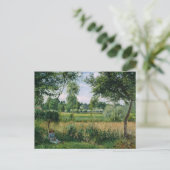 Camille Pissarro - Morgensonnenlichteffekt, Eragny Postkarte (Stehend Vorderseite)