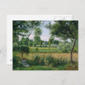 Camille Pissarro - Morgensonnenlichteffekt, Eragny Postkarte (Vorne/Hinten)