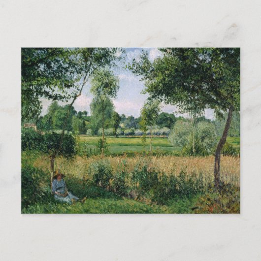 Camille Pissarro - Morgensonnenlichteffekt, Eragny Postkarte (Vorderseite)