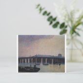 Camille Pissarro - Old Chelsea Bridge 1871 London Postkarte (Stehend Vorderseite)