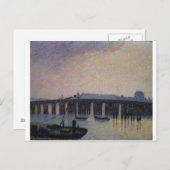 Camille Pissarro - Old Chelsea Bridge 1871 London Postkarte (Vorne/Hinten)