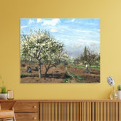 Camille Pissarro Orchard in Bloom Louveciennes Leinwanddruck (Insitu (Wohnzimmer))