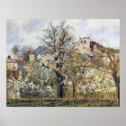 Camille Pissarro - Orchard mit blühenden Bäumen 18 Poster (Vorne)