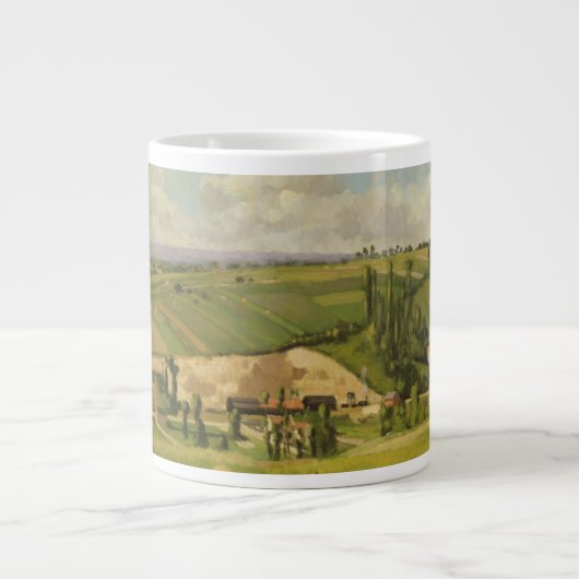 Camille Pissarro| Paysage aux Patients, Pointoise Jumbo-Tasse (Vorderseite)