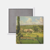 Camille Pissarro | Paysage aux Patients, Pointoise Magnet (Vorderseite/Rückseite)