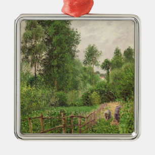 Camille Pissarro Paysage, Temps gris ein Eragny Silbernes Ornament
