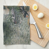 Camille Pissarro Pont Boieldieu in Rouen Painting Geschirrtuch (Viertel Falte)