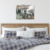 Camille Pissarro Pont Boieldieu in Rouen Painting Leinwanddruck (Insitu (Schlafzimmer))