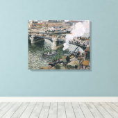 Camille Pissarro Pont Boieldieu in Rouen Painting Leinwanddruck (Insitu (Holzboden))