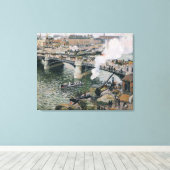 Camille Pissarro Pont Boieldieu in Rouen Painting Leinwanddruck (Insitu (Holzboden))
