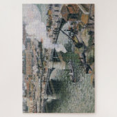 Camille Pissarro Pont Boieldieu in Rouen Painting Puzzle (Vertikal)