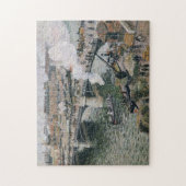 Camille Pissarro Pont Boieldieu in Rouen Painting Puzzle (Vertikal)