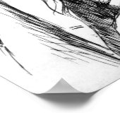 Camille Pissarro | Portrait von Cezanne, 1874 Poster (Ecke)