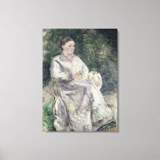Camille Pissarro | Portrait von Julie Velay, Ehefr Leinwanddruck (Vorderseite)