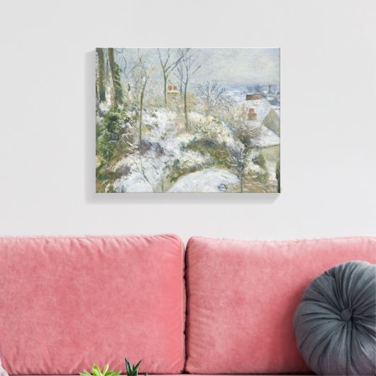 Camille Pissarro - Rabbit Warren bei Pontoise, Sno Leinwanddruck (Insitu (Wohnzimmer))