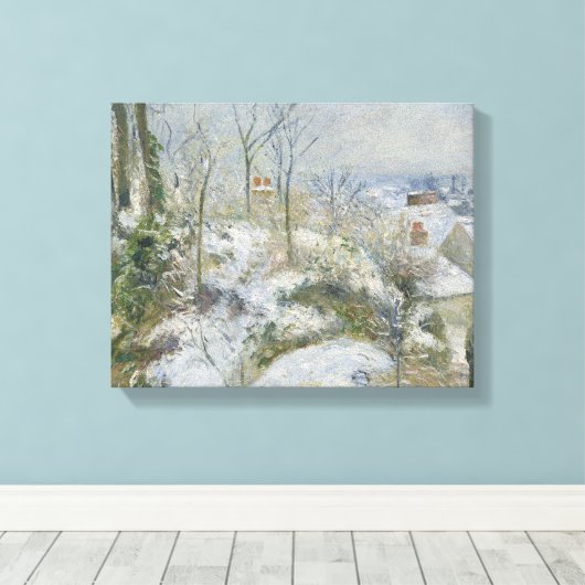 Camille Pissarro - Rabbit Warren bei Pontoise, Sno Leinwanddruck (Insitu (Holzboden))