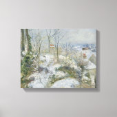 Camille Pissarro - Rabbit Warren bei Pontoise, Sno Leinwanddruck (Vorderseite)
