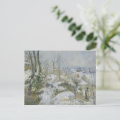 Camille Pissarro - Rabbit Warren bei Pontoise, Sno Postkarte (Stehend Vorderseite)