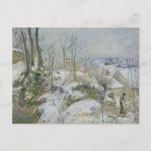 Camille Pissarro - Rabbit Warren bei Pontoise, Sno Postkarte (Vorderseite)