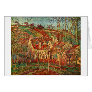 Camille Pissarro - Rot Roofs Leinwandhaus des