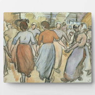 Camille Pissarro Runde, c.1884 (w/c auf Papier) Fotoplatte
