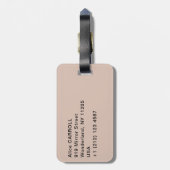 Camille Pissarro - Seine und Louvre Gepäckanhänger (Rückseite vertikal)