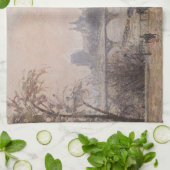 Camille Pissarro - Seine und Louvre Geschirrtuch (Gefaltet)