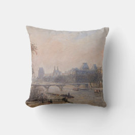Camille Pissarro - Seine und Louvre Kissen