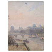 Camille Pissarro - Seine und Louvre Klemmbrett (Rückseite)
