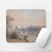 Camille Pissarro - Seine und Louvre Mousepad (Mit Mouse)