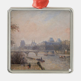 Camille Pissarro - Seine und Louvre Ornament Aus Metall