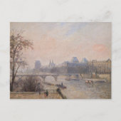 Camille Pissarro - Seine und Louvre Postkarte (Vorderseite)