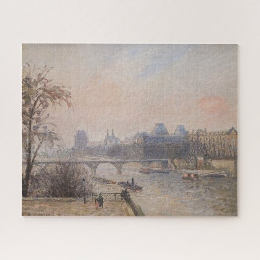 Camille Pissarro - Seine und Louvre Puzzle (Horizontal)