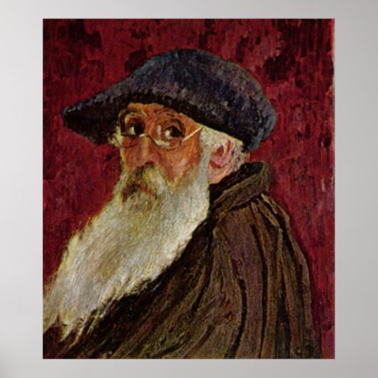 Camille Pissarro Selbstportrait 1898 Poster (Vorne)